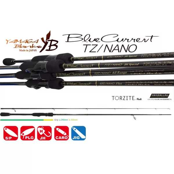 Yamaga Blanks Blue Current 77TZ Nano Global 2,31m 1,5-13gr Dvodijelni štap za spinning