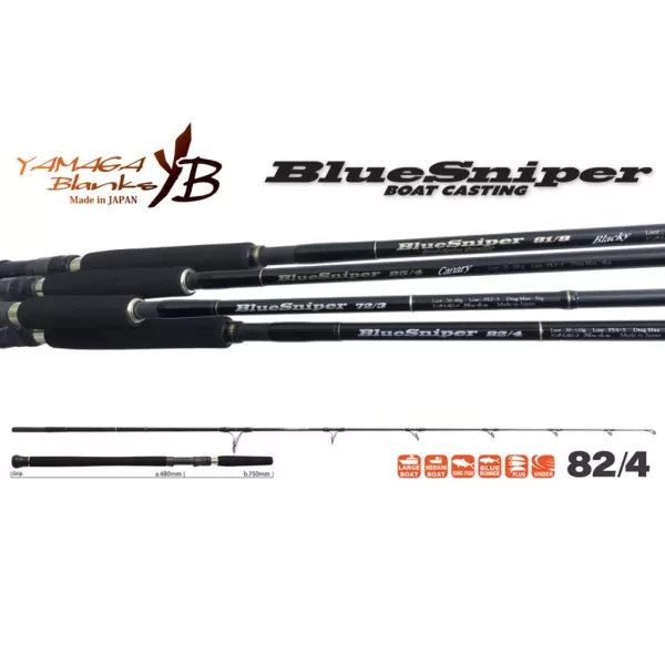 Yamaga Blanks Blue Sniper 82/4 2,52m 30-110gr 2-dijelni štap za spinning