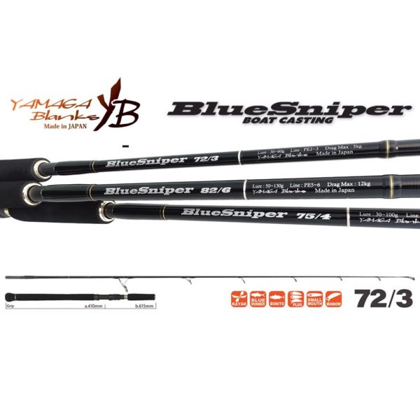 Yamaga Blanks Blue Sniper 72/3 2,21m 30-60gr 2-dijelni štap za predenje
