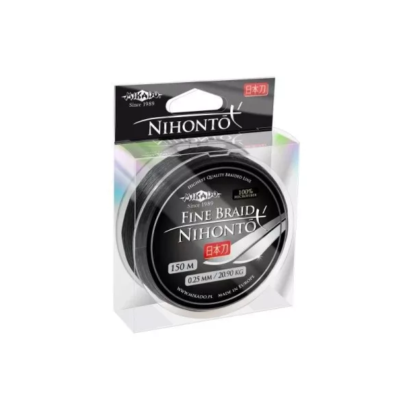Mikado Nihonto Fine 0,23mm 15m Crna Pletena Predvezna Strana