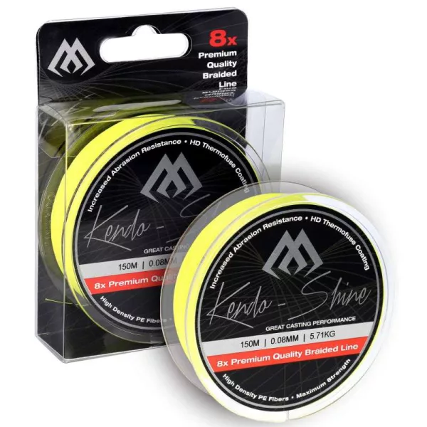 Mikado Kendo Shine Fluo Žuta 0,16mm 150m Pletena Glavna Strana